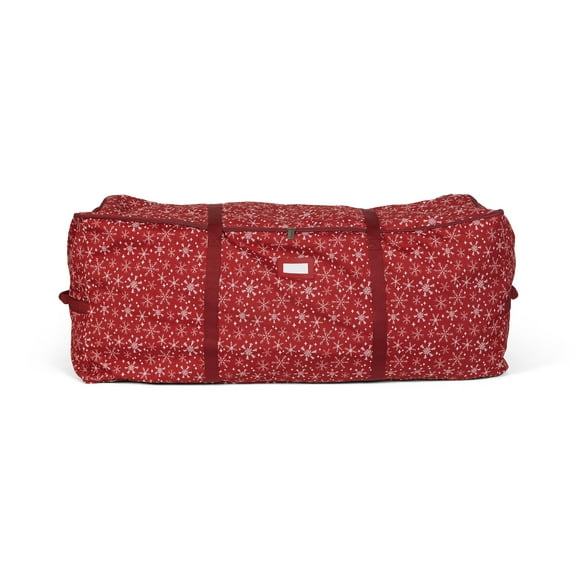 Covermates Keepsakes Christmas Tree Cinch Bag - Superior Protection, Cinch Straps, Fits Up To 9 to 11-Foot Tree - Holiday Storage, Red Snowflake