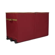 Covermates Keepsakes Christmas Tree Structured Rolling Storage Bag - Superior Protection, Reinforced Handles - Holiday Storage, Red