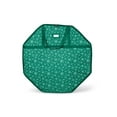 thumbnail image 1 of Covermates Keepsakes Christmas Wreath Storage Bag - Heavy Duty Polyester - Dual Zipper Pulls - Reinforced Handles - Holiday Storage, Green Snowflake, 1 of 8