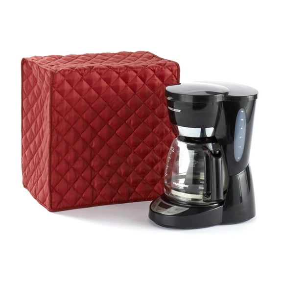 Covermates Keepsakes - Coffee Maker Cover - Dust Protection - Stain Resistant - Washable - Appliance Cover, Red