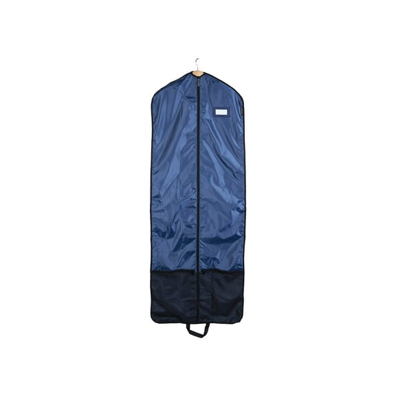 Covermates Keepsakes Deluxe Garment Bag Set - Premium Polyester - Full Length Zipper - ID Window - Carrying Handles - Stowaway Pouch - Closet Storage, Blue