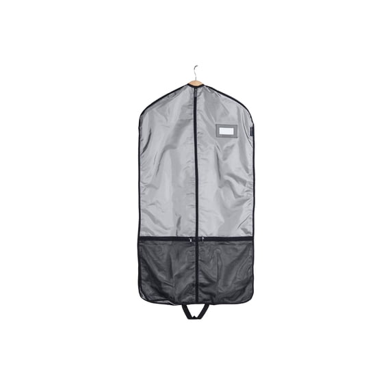 Covermates Keepsakes Deluxe Garment Bag Set - Premium Polyester - Full Length Zipper - ID Window - Carrying Handles - Stowaway Pouch - Closet Storage, Grey