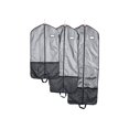 thumbnail image 1 of Covermates Keepsakes Deluxe Garment Bag Set - Premium Polyester - Full Length Zipper - ID Window - Carrying Handles - Stowaway Pouch - Closet Storage-Grey, 1 of 8