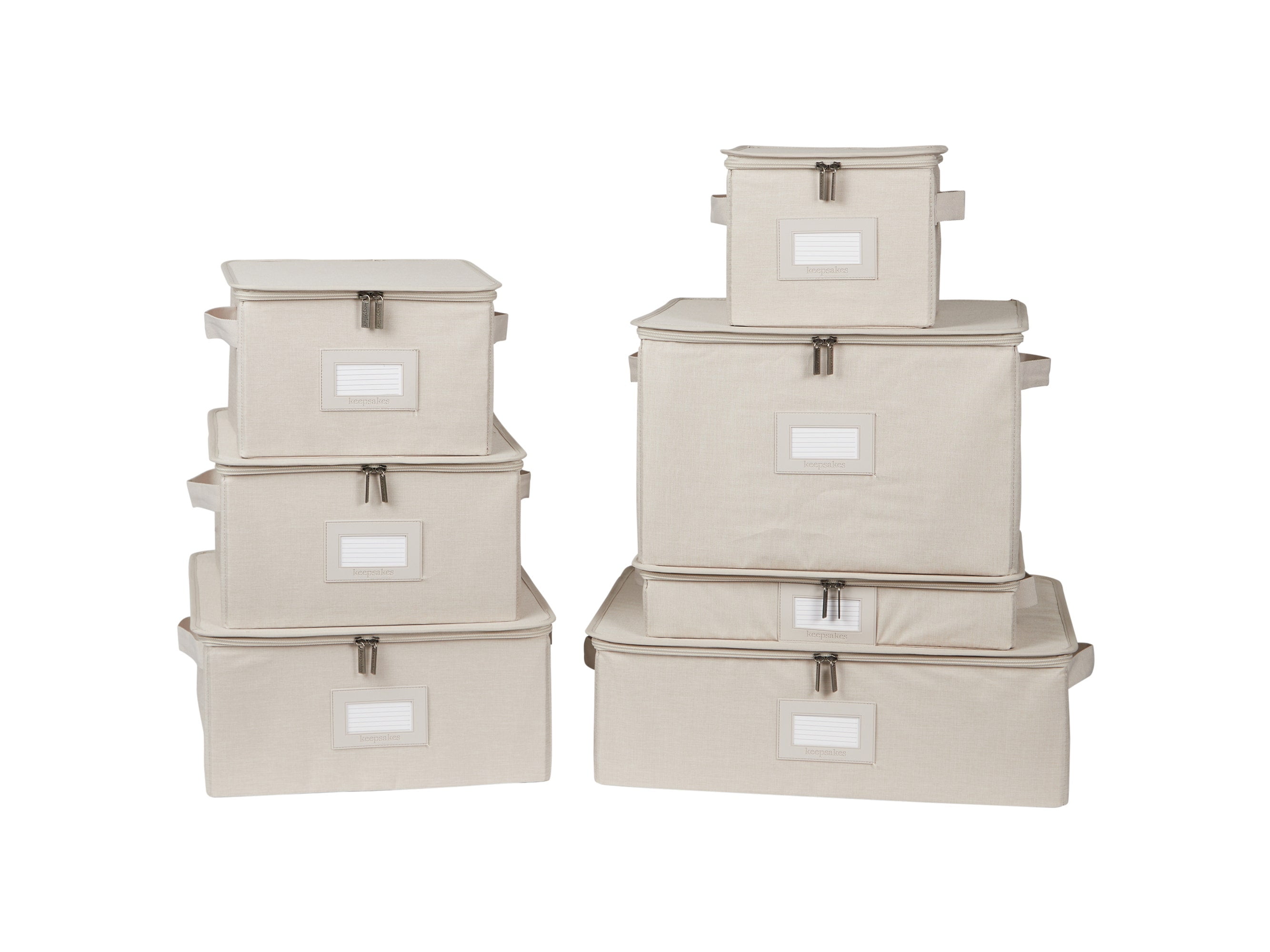 Covermates Keepsakes Dish Storage Box Stackable, Reinforced Handles