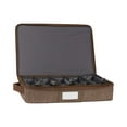 thumbnail image 1 of Covermates Keepsakes Flatware Storage Box - Stackable - Reinforced Handles - China Storage, Brown Heather, 1 of 8
