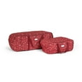 thumbnail image 1 of Covermates Keepsakes Garland Duffle Bag - Durable Polyester, Reinforced Handles, Fits up to 25 Foot Garland Depending on Thickness - Holiday Storage, Red Snowflake, 1 of 9
