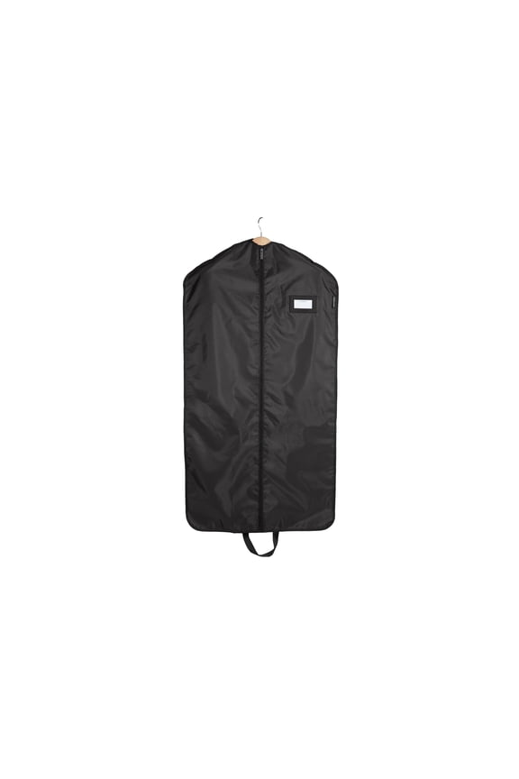 Keepsakes Garment Bag Set - Premium Polyester - Full Length Zipper - ID Window - Carrying Handles - Closet Storage, Black