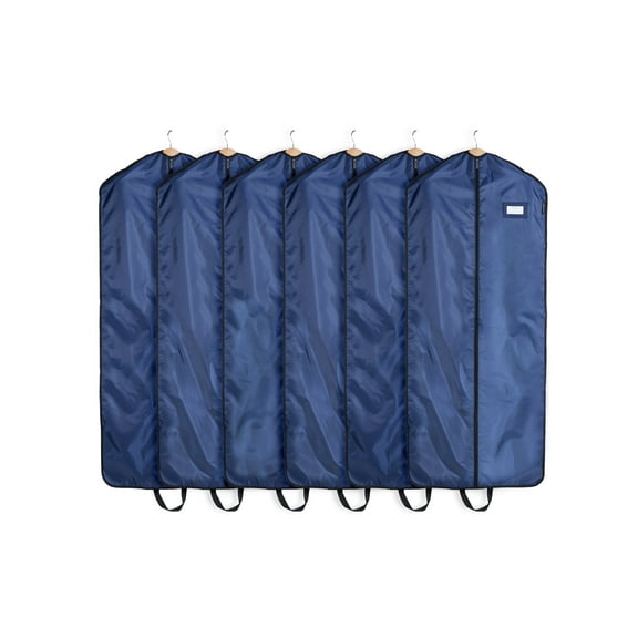 Covermates Keepsakes Garment Bag Set - Premium Polyester - Full Length Zipper - ID Window - Carrying Handles - Closet Storage, Blue