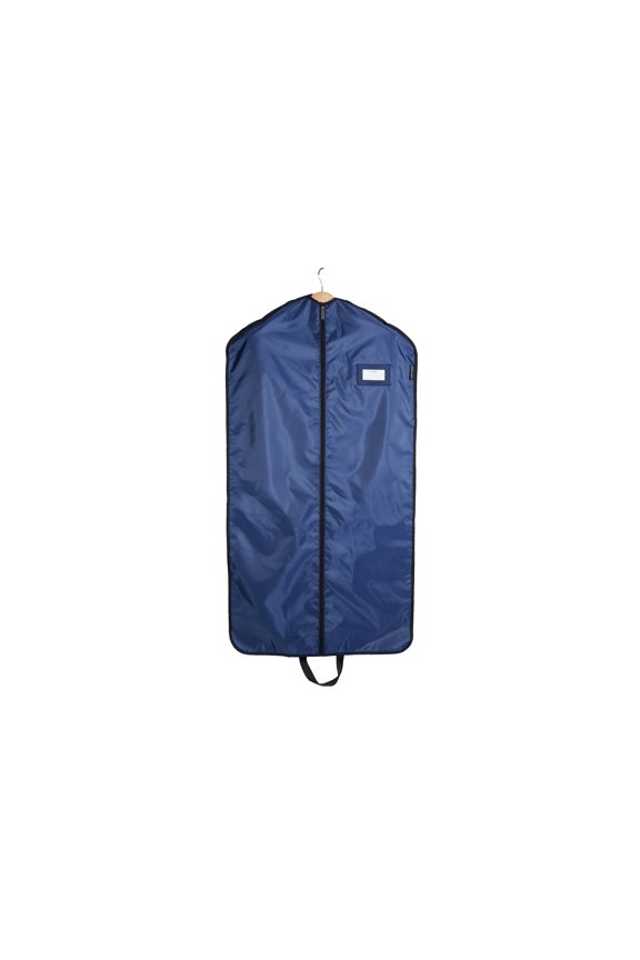 Keepsakes Garment Bag Set - Premium Polyester - Full Length Zipper - ID Window - Carrying Handles - Closet Storage, Blue