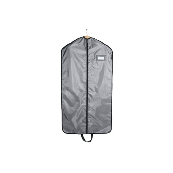 Covermates Keepsakes Garment Bag Set - Premium Polyester - Full Length Zipper - ID Window - Carrying Handles - Closet Storage, Grey