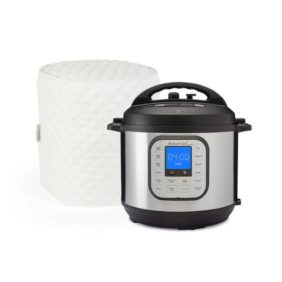 Covermates Keepsakes - Pressure Cooker Cover - Dust Protection - Stain Resistant - Washable - Appliance Cover, Cream