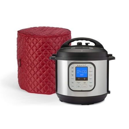 Covermates Keepsakes - Pressure Cooker Cover - Dust Protection - Stain Resistant - Washable - Appliance Cover, Red