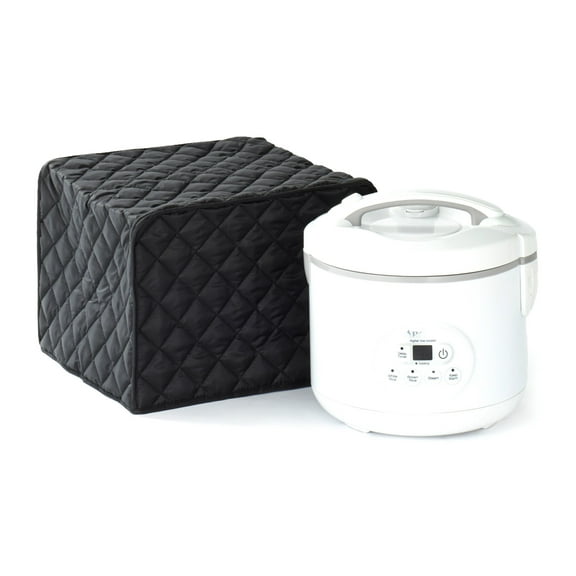Covermates Keepsakes - Rice Cooker Cover - Dust Protection - Stain Resistant - Washable - Appliance Cover, Black