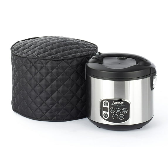 Covermates Keepsakes - Rice Cooker Cover - Dust Protection - Stain Resistant - Washable - Appliance Cover, Black