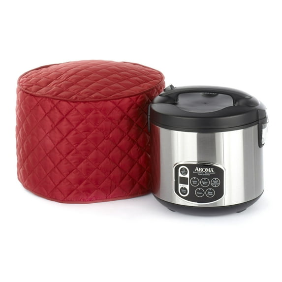 Covermates Keepsakes - Rice Cooker Cover - Dust Protection - Stain Resistant - Washable - Appliance Cover, Red