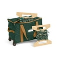 thumbnail image 1 of Covermates Keepsakes Rolling Christmas Light Storage Bag - Carrying Handles, ID Window, Dual Wheels - Holiday Storage, Green, 1 of 8