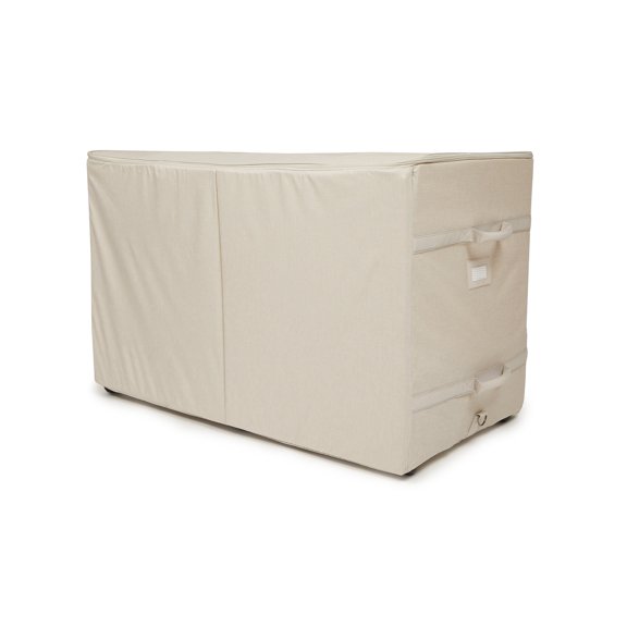Covermates Keepsakes - Rolling Structured Storage Bag - Heavy Duty Polyester, Padded Handles - Dual Zipper - Closet Storage, Beige Heather