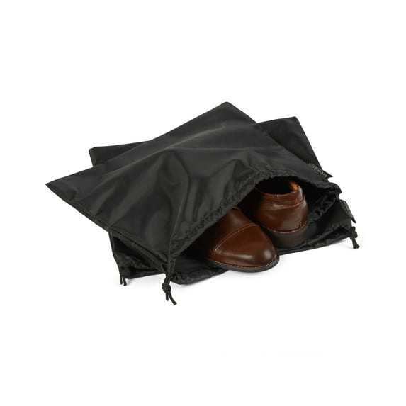 Covermates Keepsakes Shoe Bag Set - Strong Polyester - Hangable - Indoor Storage - Closet Storage, Black