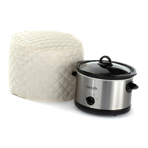 Covermates Keepsakes - Slow Cooker Cover - Dust Protection - Stain Resistant - Washable - Appliance Cover, Cream