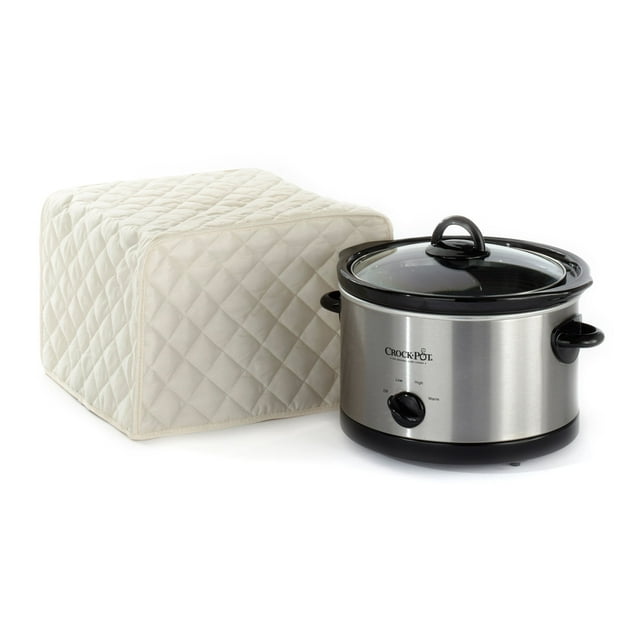 Covermates Keepsakes – Slow Cooker Cover – Dust Protection - Stain Resistant - Washable – Appliance Cover, Cream
