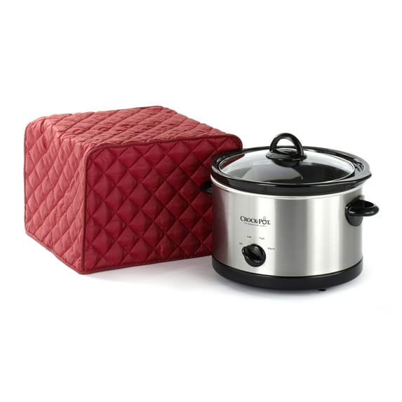 Covermates Keepsakes - Slow Cooker Cover - Dust Protection - Stain Resistant - Washable - Appliance Cover, Red