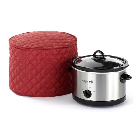 Covermates Keepsakes - Slow Cooker Cover - Dust Protection - Stain Resistant - Washable - Appliance Cover, Red