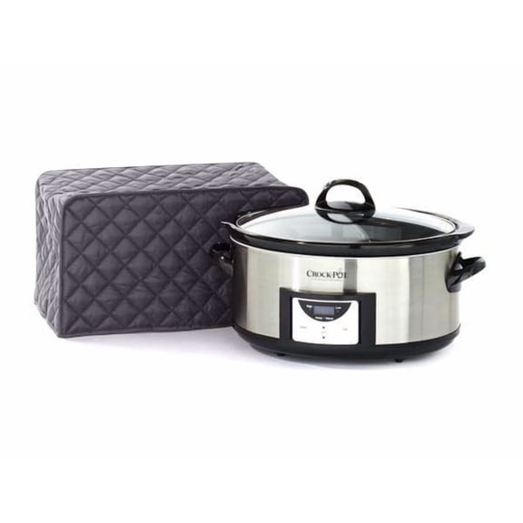 Covermates Keepsakes - Slow Cooker Cover - Dust Protection - Stain Resistant - Washable - Appliance Cover, Slate