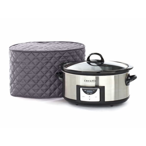 Covermates Keepsakes - Slow Cooker Cover - Dust Protection - Stain Resistant - Washable - Appliance Cover, Slate
