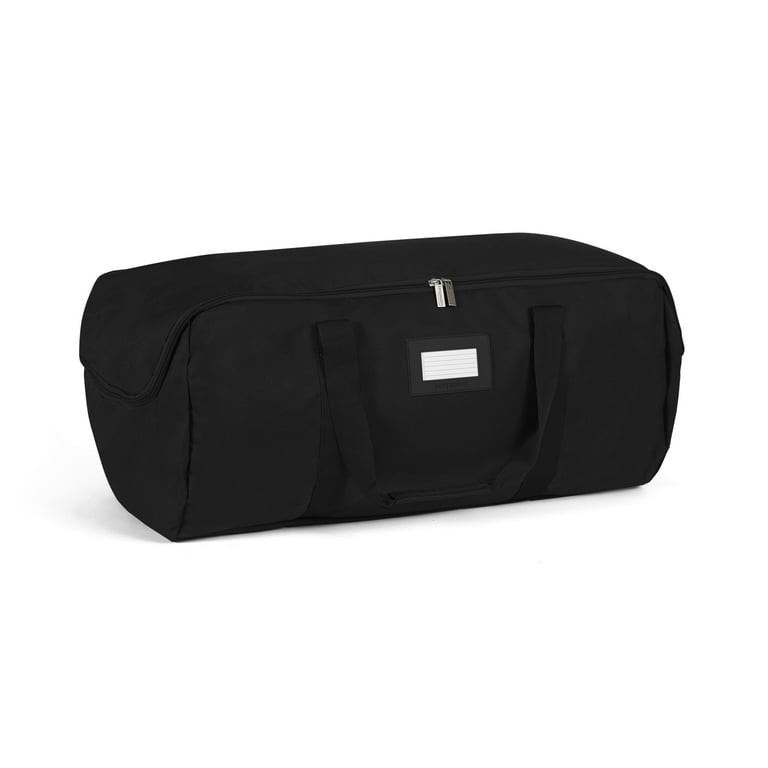 HEAVY-DUTY BLACK DUFFLE BAG