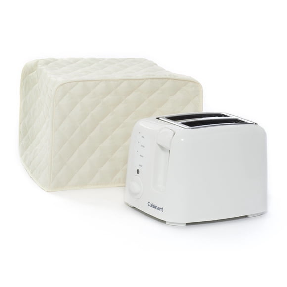 Covermates Keepsakes Toaster Cover - Dust Protection - Stain Resistant - Washable Appliance Cover, Cream