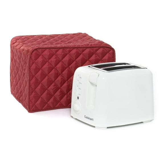 Covermates Keepsakes Toaster Cover - Dust Protection - Stain Resistant - Washable Appliance Cover, Red