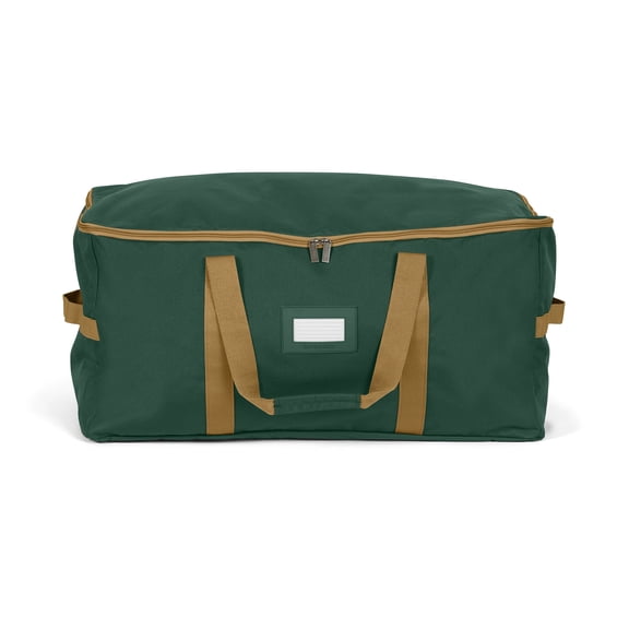 Covermates Keepsakes Treasurekeeper Storage Bag - Carrying Handles, ID Window - Holiday Storage, Green