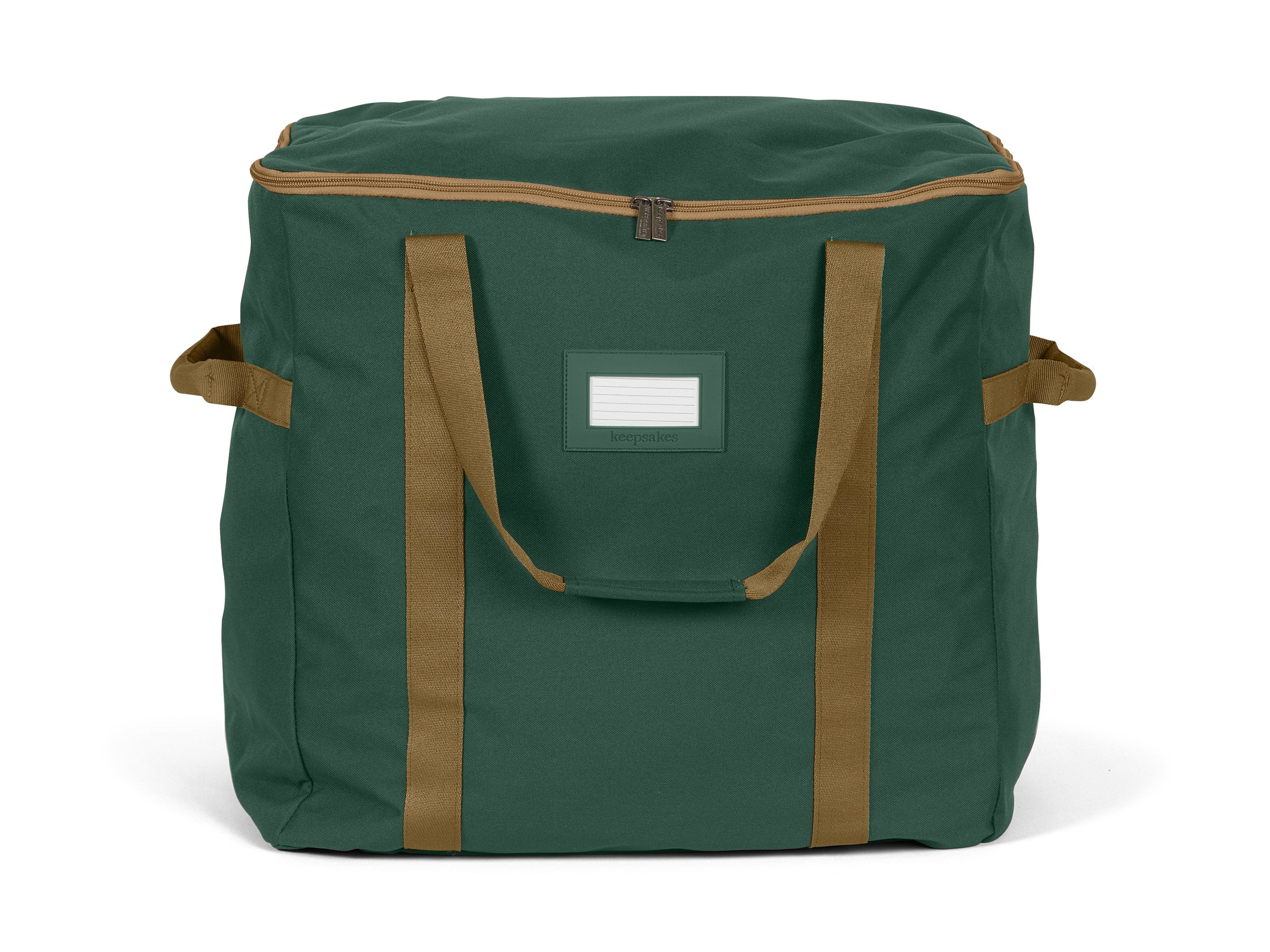 Covermates Keepsakes Treasurekeeper Storage Bag - Carrying Handles, ID Window - Holiday Storage, Green