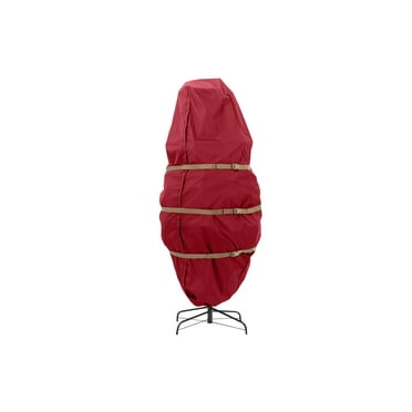 Covermates Keepsakes Upright Christmas Tree Storage Bag – Superior Protection, Cinch Straps – Holiday Storage, Red