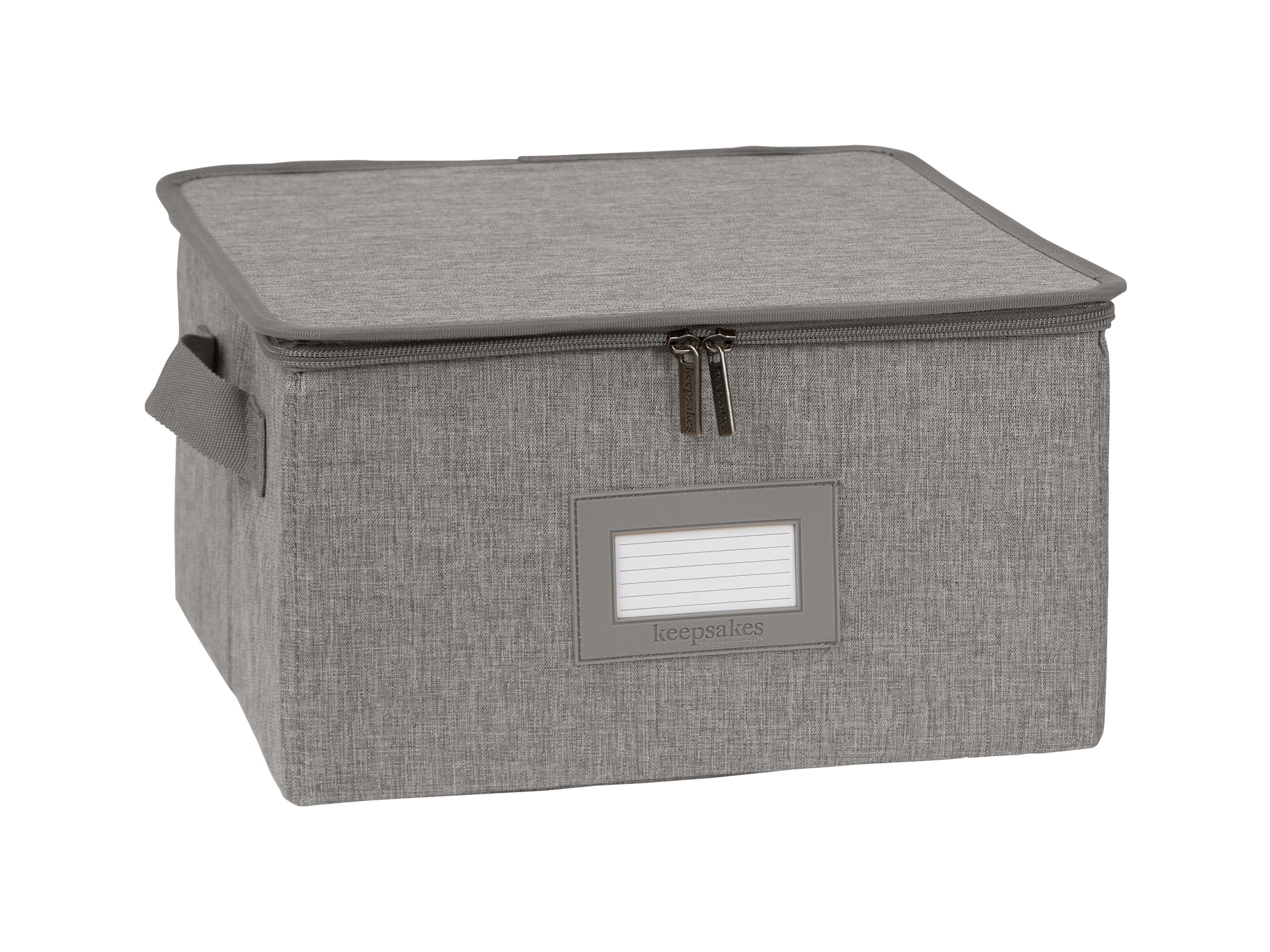 Zip Top Box Covermates Keepsakes - Zip-Top Storage Box - Heavy Duty Polyester ...