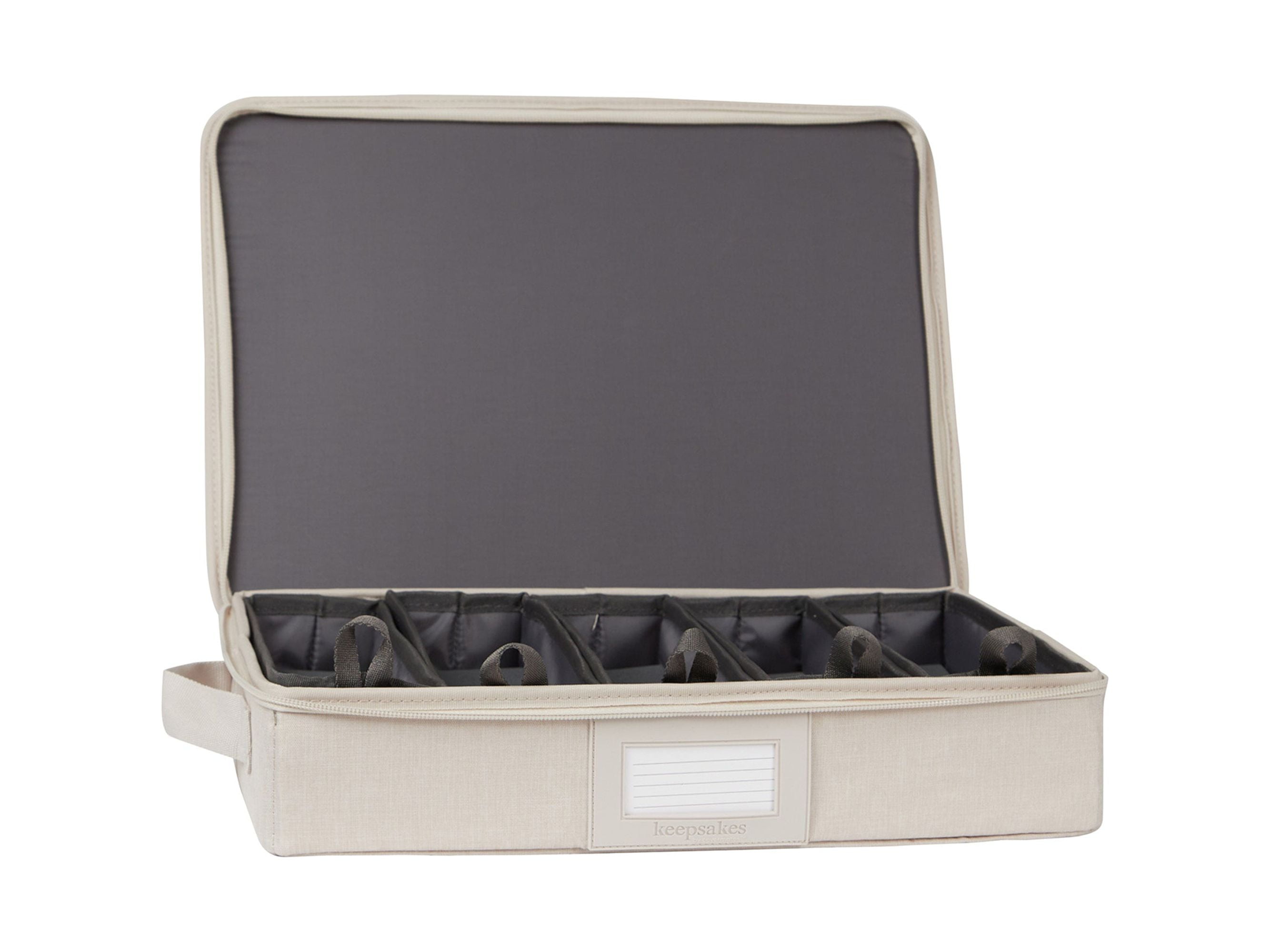 Covermates Keepsakes ZipTop Storage Box with Trays Heavy Duty