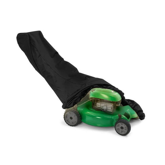 Covermates Lawn Mower Cover - Heavy-Duty Polyester, Weather Resistant, Drawcord Hem, AC & Equipment, 24W x 72D x 42H, Ripstop Black