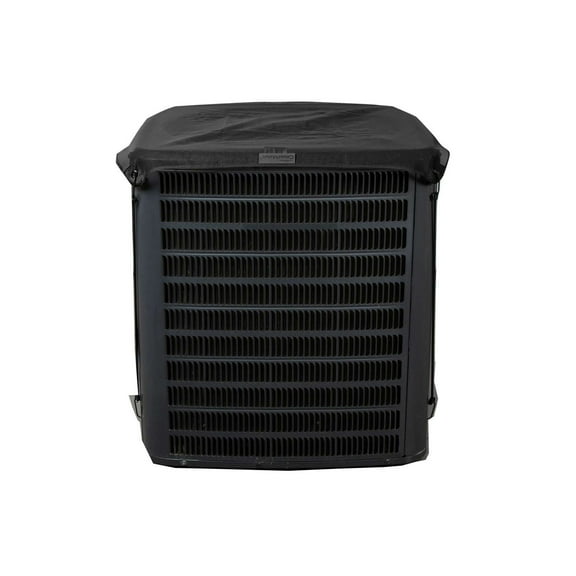 Covermates Mesh Top Air Conditioner Cover - Outdoor Protection for AC Units, Classic 12-Guage Vinyl, Mesh Top 24W x 24D, Black