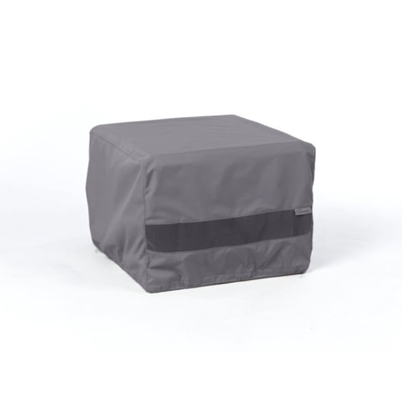 Elite Deck Box Cover – Durable 300D Polyester with Elastic Hem, Auto-Locking Drawcord, Mesh Vent & Buckle Straps for Moderate Weather Outdoor Storage Protection, 24W x 24D x 18H, Charcoal