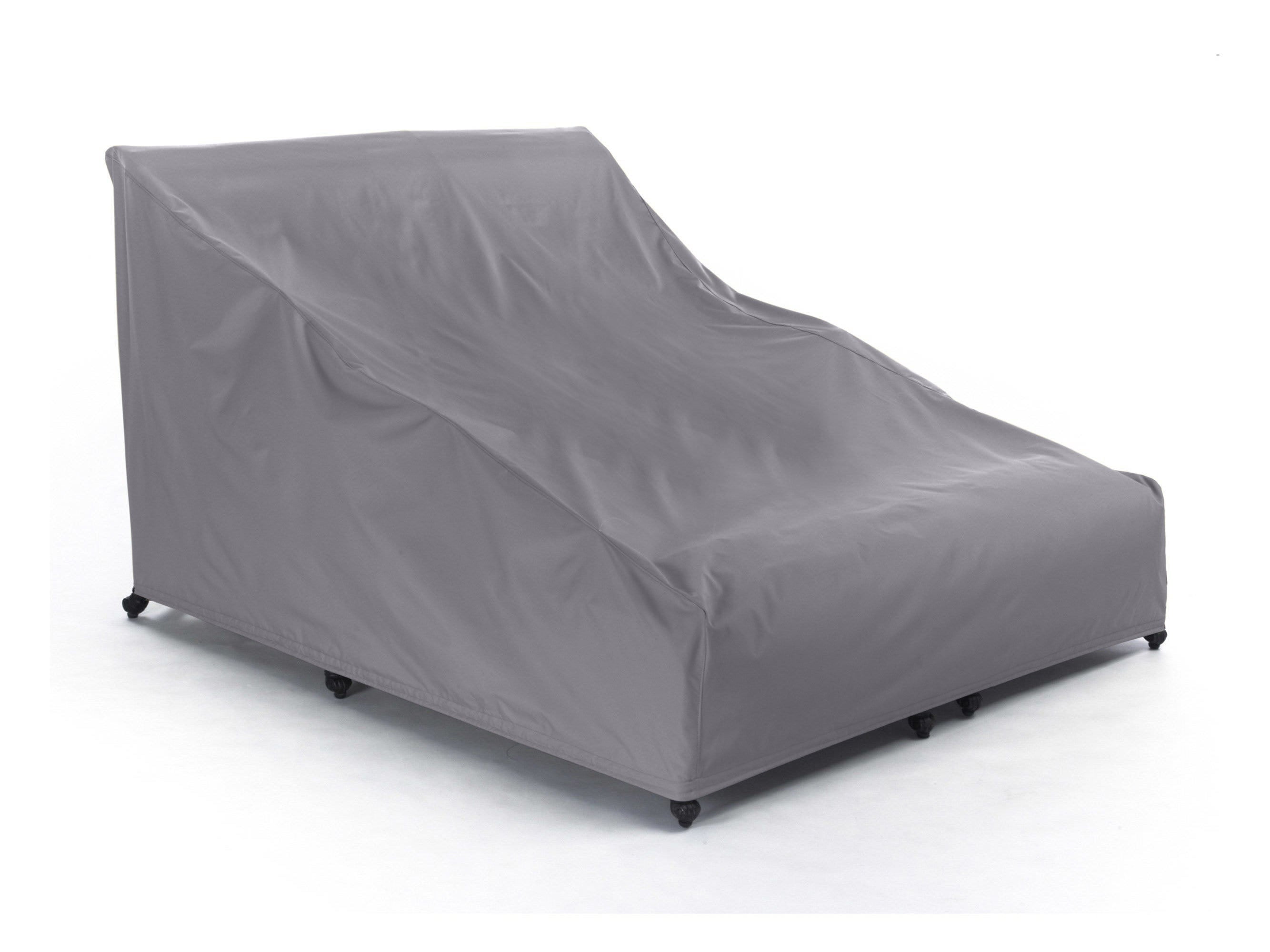 Elite Charcoal Polyester Outdoor Double Chaise Lounge Cover