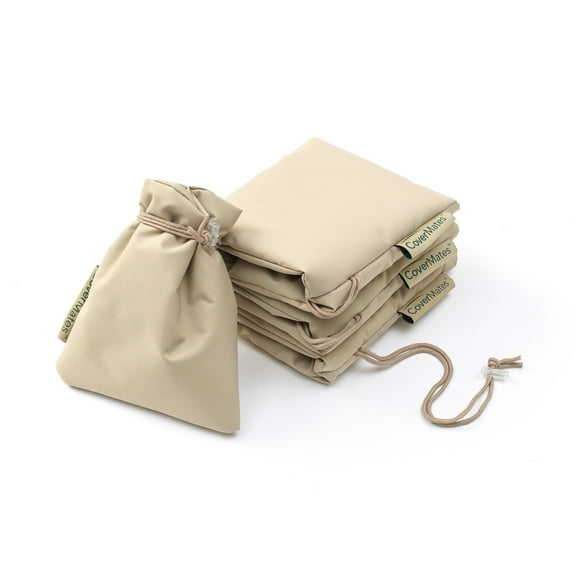 Covermates Outdoor Faucet Cover - Weather Resistant Polyester, Weather Resistant, Thick Insulation, Cover Accessories, 4PC SET, Khaki