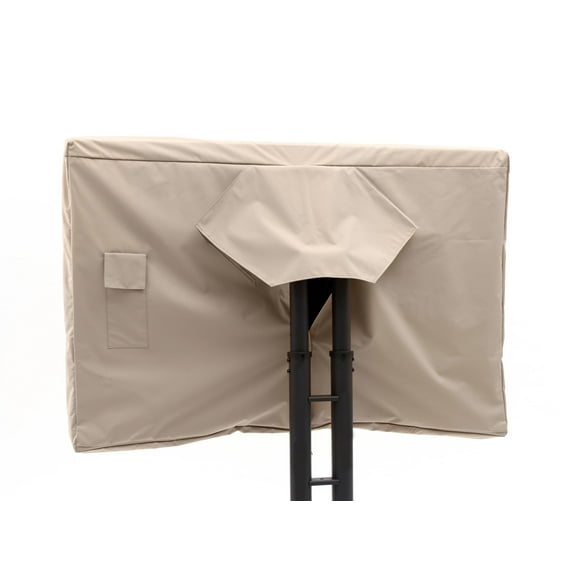 Covermates Outdoor Full TV Cover – Durable Polyester , Weather Resistant, Remote Pocket, TV Covers-Tan