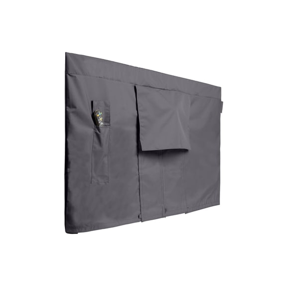 Covermates Outdoor Full TV Cover – Water-Resistant All-Weather Polyester Protection for Mounted & Freestanding TVs, Fleece Lining, Remote Pocket, Secure Touch Fasteners, 42-45 Inches, Charcoal