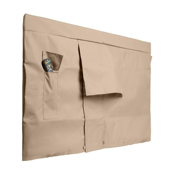 Covermates Outdoor Full TV Cover - Various Sizes, Heavy-Duty Polyester, Weatherproof, Dustproof,  Remote Pocket, Outdoor TV Covers, 36-41 Inch Screen Size, Ripstop Tan