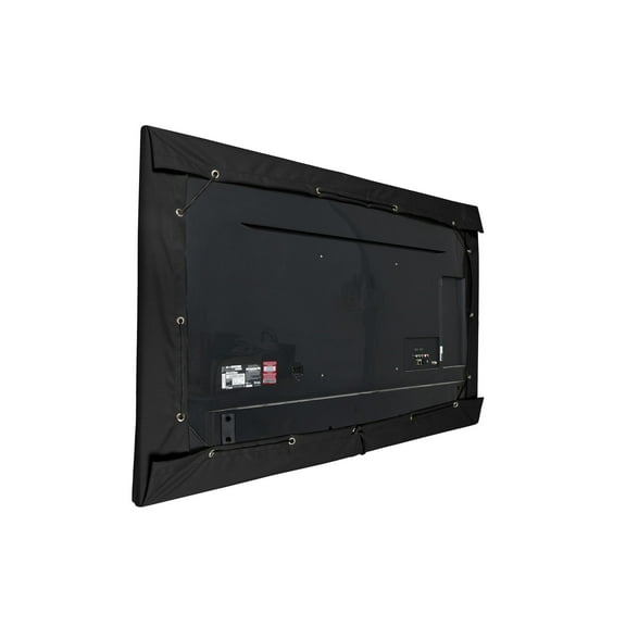 Covermates Outdoor Half TV Cover - Various Sizes, Heavy-Duty Polyester, Weatherproof, Dustproof,  Cinching Drawcord, Outdoor TV Covers, Fits 26 to 31 inch TVs; Half Coverage, Ripstop Black