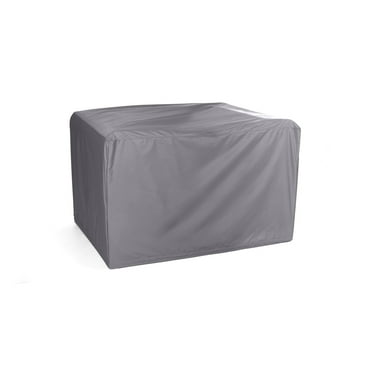 Covermates Outdoor Modular Club Chair Cover - Water Resistant Polyester, Drawcord Hem, Mesh Vents, Seating and Chair Covers, 34W x 34D x 30H, Charcoal