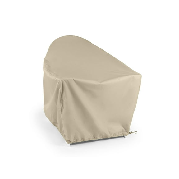 Covermates Elite Outdoor Adirondack Chair Cover – 300D Water-Resistant Polyester Patio Chair Protector with Drawcord Hem, Buckle Straps & Mesh Vent, 32W x 34D x 38H, Khaki