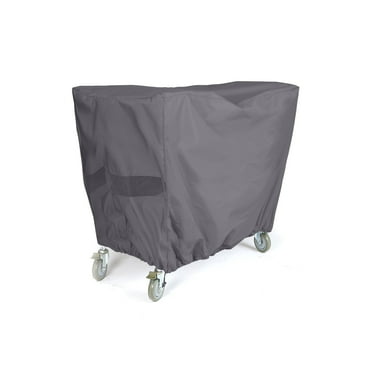 Covermates Outdoor Serving Cart Cover - Water Resistant Polyester, Drawcord Hem, Mesh Vents, Patio Furniture Table Covers, 50W x 30D x 34H, Charcoal
