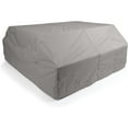 thumbnail image 1 of Covermates Picnic Table Cover â€“ Heavy-Duty Polyester, Weather Resistant, Drawcord Hem, Patio Table Covers, 76W x 62D x 32H, Ripstop Grey, 1 of 8