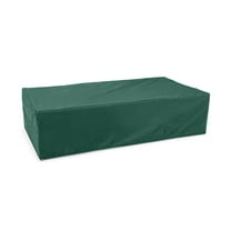 Covermates Classic Rectangular Fire Pit Cover – All-Weather, Water-Resistant Outdoor Fire Pit Cover with Mesh Vent, Elastic Hem & Buckle Straps – Heavy-Duty Vinyl, RECTANGULAR 32W x 24D x 18H, Green